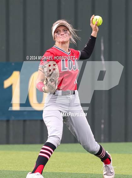 Thumbnail 2 in Corsicana @ Lovejoy (UIL 5A Softball Bi-District) photogallery.