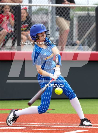 Thumbnail 3 in Corsicana @ Lovejoy (UIL 5A Softball Bi-District) photogallery.