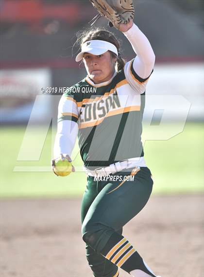 Thumbnail 1 in Edison @ Los Alamitos (Game 2) photogallery.
