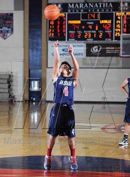 Thumbnail 3 in La Salle vs. Pasadena  (Rose City Roundball Classic) photogallery.