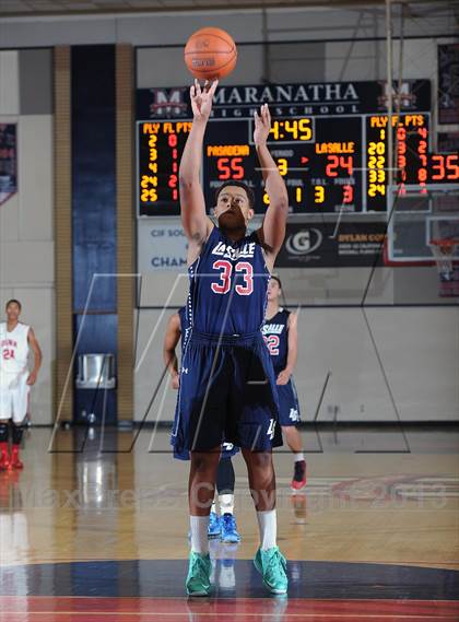 Thumbnail 2 in La Salle vs. Pasadena  (Rose City Roundball Classic) photogallery.