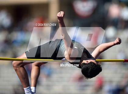 Thumbnail 3 in CHSAA State Championships (High Jump, w/ De Beque's Scottie Vines) photogallery.