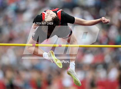 Thumbnail 2 in CHSAA State Championships (High Jump, w/ De Beque's Scottie Vines) photogallery.