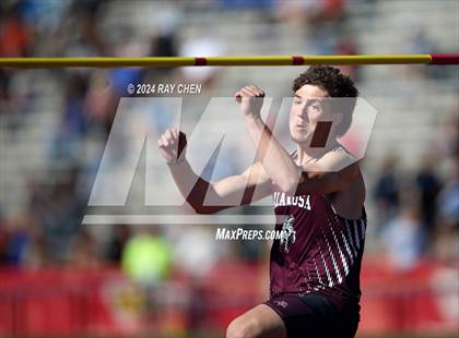 Thumbnail 3 in CHSAA State Championships (High Jump, w/ De Beque's Scottie Vines) photogallery.