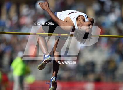 Thumbnail 1 in CHSAA State Championships (High Jump, w/ De Beque's Scottie Vines) photogallery.