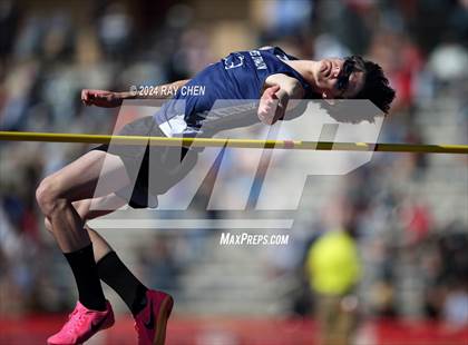 Thumbnail 1 in CHSAA State Championships (High Jump, w/ De Beque's Scottie Vines) photogallery.