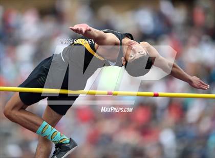 Thumbnail 3 in CHSAA State Championships (High Jump, w/ De Beque's Scottie Vines) photogallery.