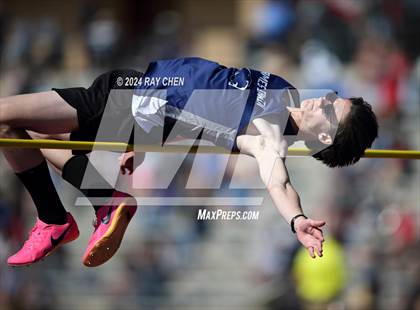 Thumbnail 3 in CHSAA State Championships (High Jump, w/ De Beque's Scottie Vines) photogallery.