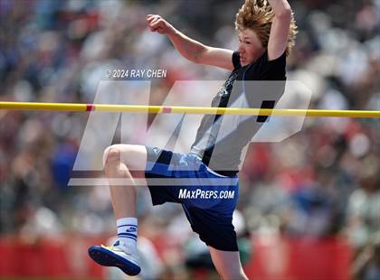Thumbnail 1 in CHSAA State Championships (High Jump, w/ De Beque's Scottie Vines) photogallery.