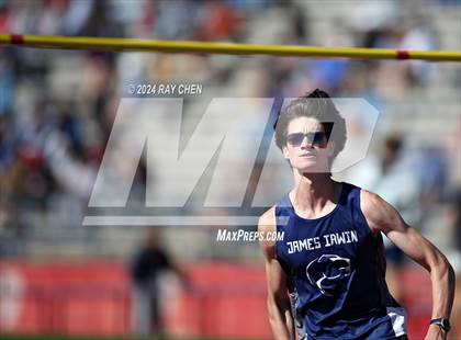 Thumbnail 1 in CHSAA State Championships (High Jump, w/ De Beque's Scottie Vines) photogallery.