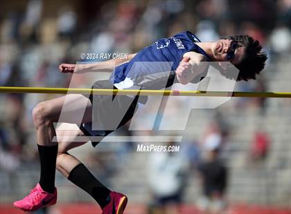 Thumbnail 3 in CHSAA State Championships (High Jump, w/ De Beque's Scottie Vines) photogallery.