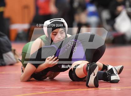 Thumbnail 2 in CIF SS Girls Wrestling Championships (Day 1 - 2/2) photogallery.