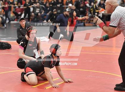 Thumbnail 2 in CIF SS Girls Wrestling Championships (Day 1 - 2/2) photogallery.