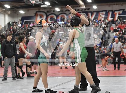 Thumbnail 3 in CIF SS Girls Wrestling Championships (Day 1 - 2/2) photogallery.