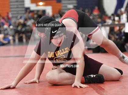 Thumbnail 3 in CIF SS Girls Wrestling Championships (Day 1 - 2/2) photogallery.