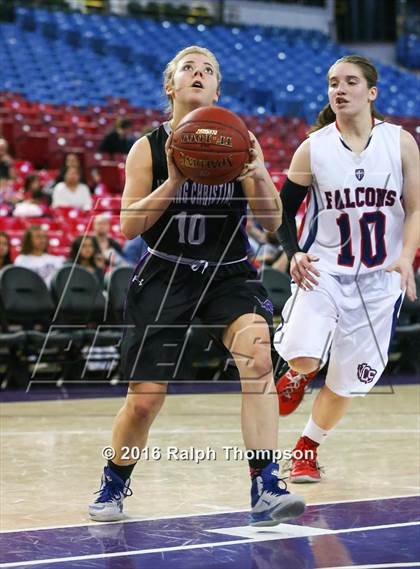 Thumbnail 2 in Vacaville Christian vs. Redding Christian (@ Sleep Train Arena) photogallery.