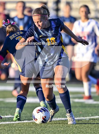 Thumbnail 3 in Delta vs Jay County (IHSAA 2A Section 24 Semifinal) photogallery.