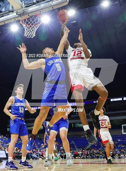 Thumbnail 1 in Hitchcock vs. Childress (UIL 3A Basketball State Final) photogallery.