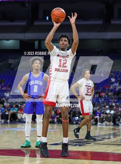 Thumbnail 2 in Hitchcock vs. Childress (UIL 3A Basketball State Final) photogallery.