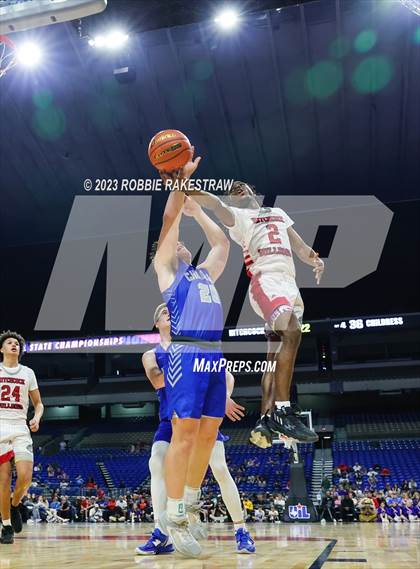 Thumbnail 1 in Hitchcock vs. Childress (UIL 3A Basketball State Final) photogallery.