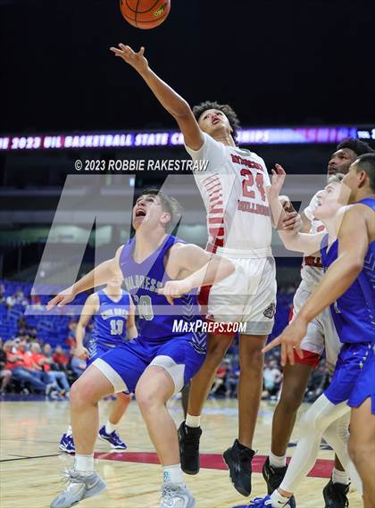 Thumbnail 2 in Hitchcock vs. Childress (UIL 3A Basketball State Final) photogallery.