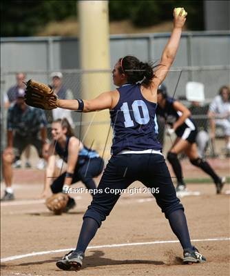 Thumbnail 1 in Notre Dame-Salinas vs. Valley Christ. (D3 Sec. Final) photogallery.