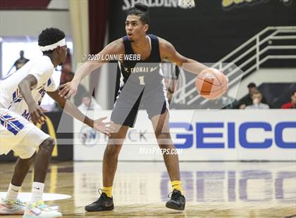 Thumbnail 1 in St. Thomas More vs Wilbraham & Monson Academy (Spalding Hoophall Classic) photogallery.