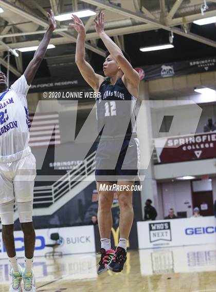 Thumbnail 1 in St. Thomas More vs Wilbraham & Monson Academy (Spalding Hoophall Classic) photogallery.