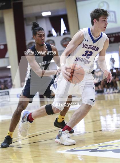 Thumbnail 3 in St. Thomas More vs Wilbraham & Monson Academy (Spalding Hoophall Classic) photogallery.