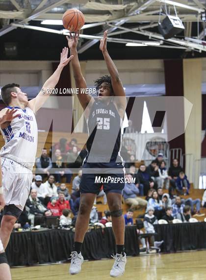 Thumbnail 2 in St. Thomas More vs Wilbraham & Monson Academy (Spalding Hoophall Classic) photogallery.