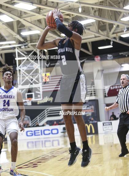 Thumbnail 1 in St. Thomas More vs Wilbraham & Monson Academy (Spalding Hoophall Classic) photogallery.