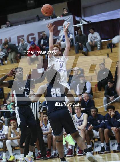 Thumbnail 1 in St. Thomas More vs Wilbraham & Monson Academy (Spalding Hoophall Classic) photogallery.
