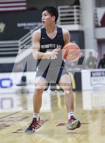 Thumbnail 1 in St. Thomas More vs Wilbraham & Monson Academy (Spalding Hoophall Classic) photogallery.