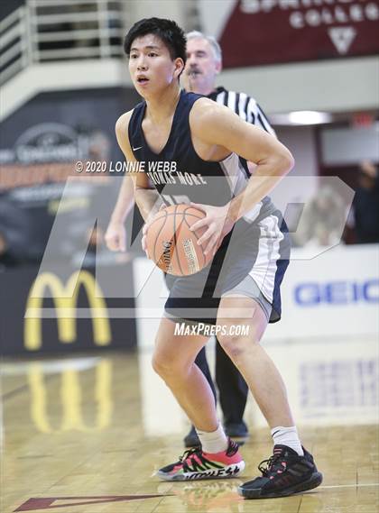 Thumbnail 1 in St. Thomas More vs Wilbraham & Monson Academy (Spalding Hoophall Classic) photogallery.