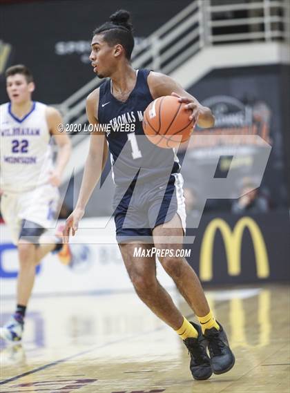 Thumbnail 3 in St. Thomas More vs Wilbraham & Monson Academy (Spalding Hoophall Classic) photogallery.
