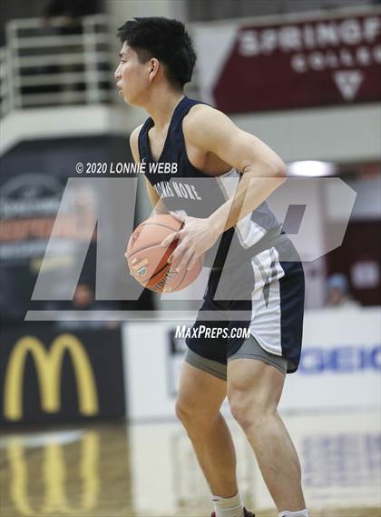 Thumbnail 1 in St. Thomas More vs Wilbraham & Monson Academy (Spalding Hoophall Classic) photogallery.