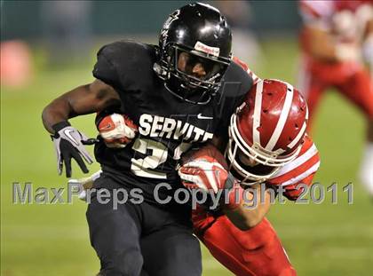 Thumbnail 1 in Mater Dei vs. Servite photogallery.