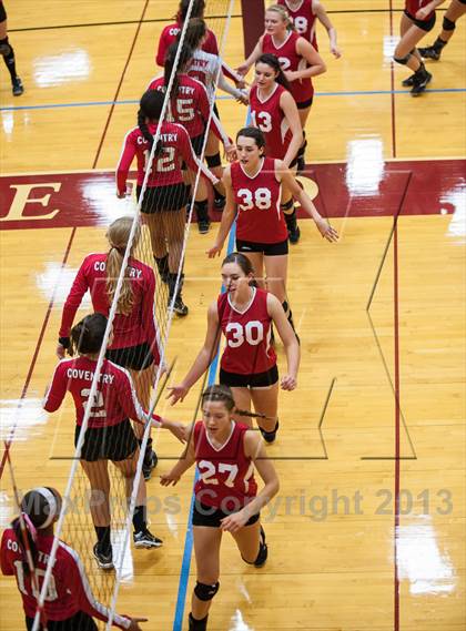 Thumbnail 1 in Barnstable vs Coventry (2013 Volleyhall Classic Final) photogallery.
