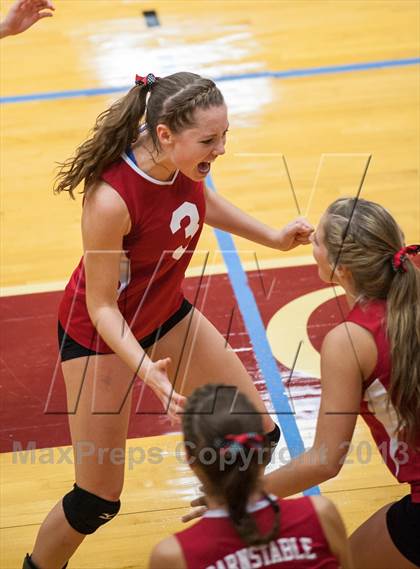 Thumbnail 3 in Barnstable vs Coventry (2013 Volleyhall Classic Final) photogallery.