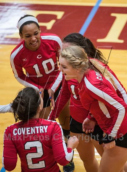 Thumbnail 1 in Barnstable vs Coventry (2013 Volleyhall Classic Final) photogallery.