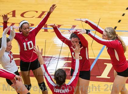 Thumbnail 3 in Barnstable vs Coventry (2013 Volleyhall Classic Final) photogallery.