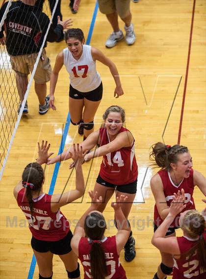 Thumbnail 2 in Barnstable vs Coventry (2013 Volleyhall Classic Final) photogallery.