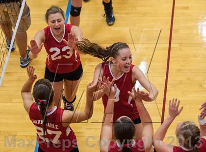 Thumbnail 3 in Barnstable vs Coventry (2013 Volleyhall Classic Final) photogallery.