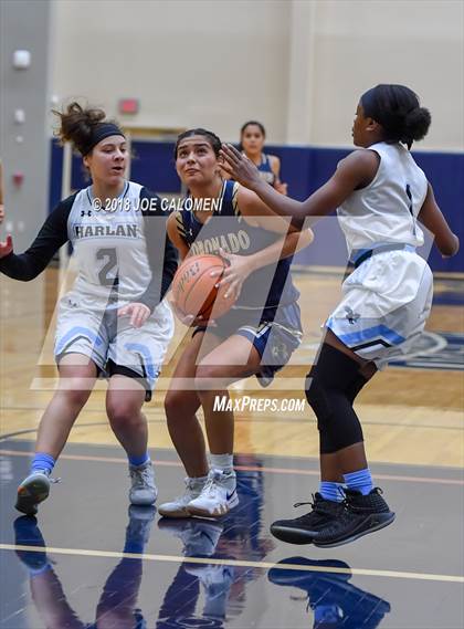 Thumbnail 3 in Harlan vs Coronado (SAISD Basketball Tournament) photogallery.