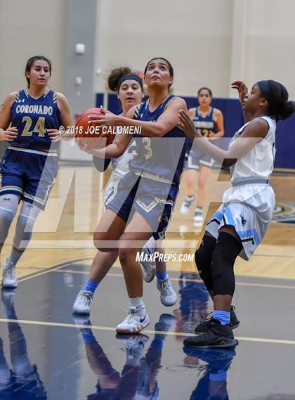 Thumbnail 2 in Harlan vs Coronado (SAISD Basketball Tournament) photogallery.