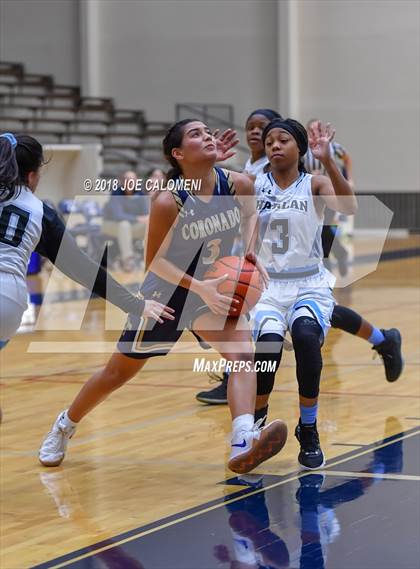 Thumbnail 3 in Harlan vs Coronado (SAISD Basketball Tournament) photogallery.