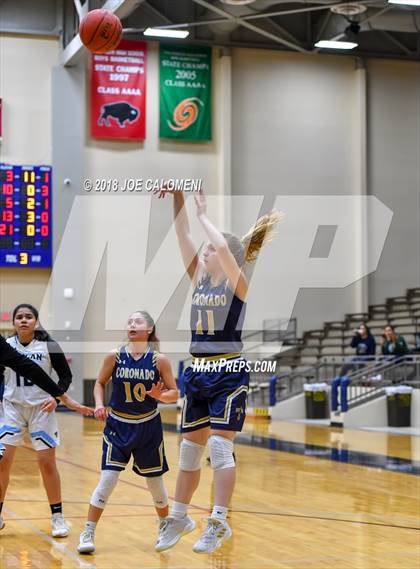 Thumbnail 3 in Harlan vs Coronado (SAISD Basketball Tournament) photogallery.