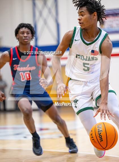 Thumbnail 3 in Freedom Christian Academy vs. Pine Forest (MLK Dream Jam at Terry Sanford) photogallery.