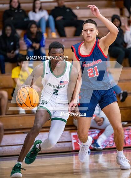 Thumbnail 1 in Freedom Christian Academy vs. Pine Forest (MLK Dream Jam at Terry Sanford) photogallery.