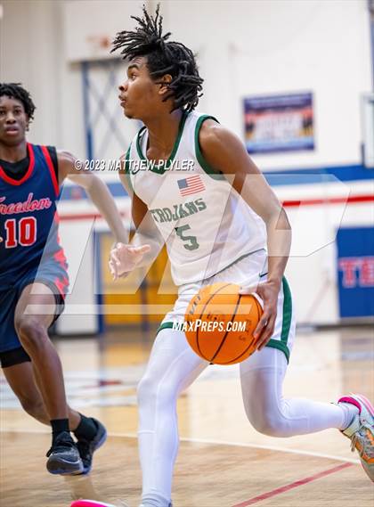 Thumbnail 1 in Freedom Christian Academy vs. Pine Forest (MLK Dream Jam at Terry Sanford) photogallery.